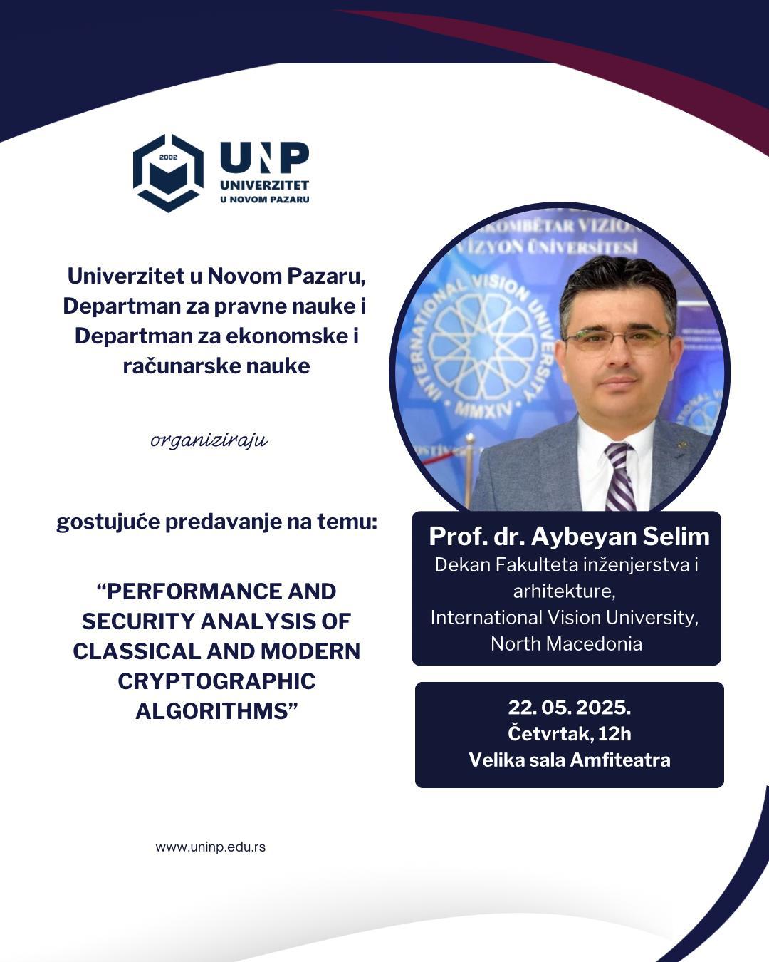 Performance and security analysis of classical and modern cryptographic algorithms