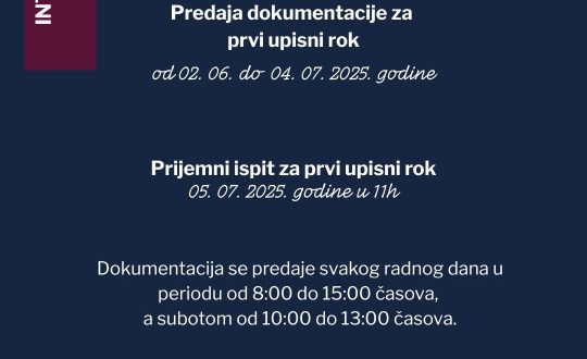 Dokumentacija_Prvi upisni rok