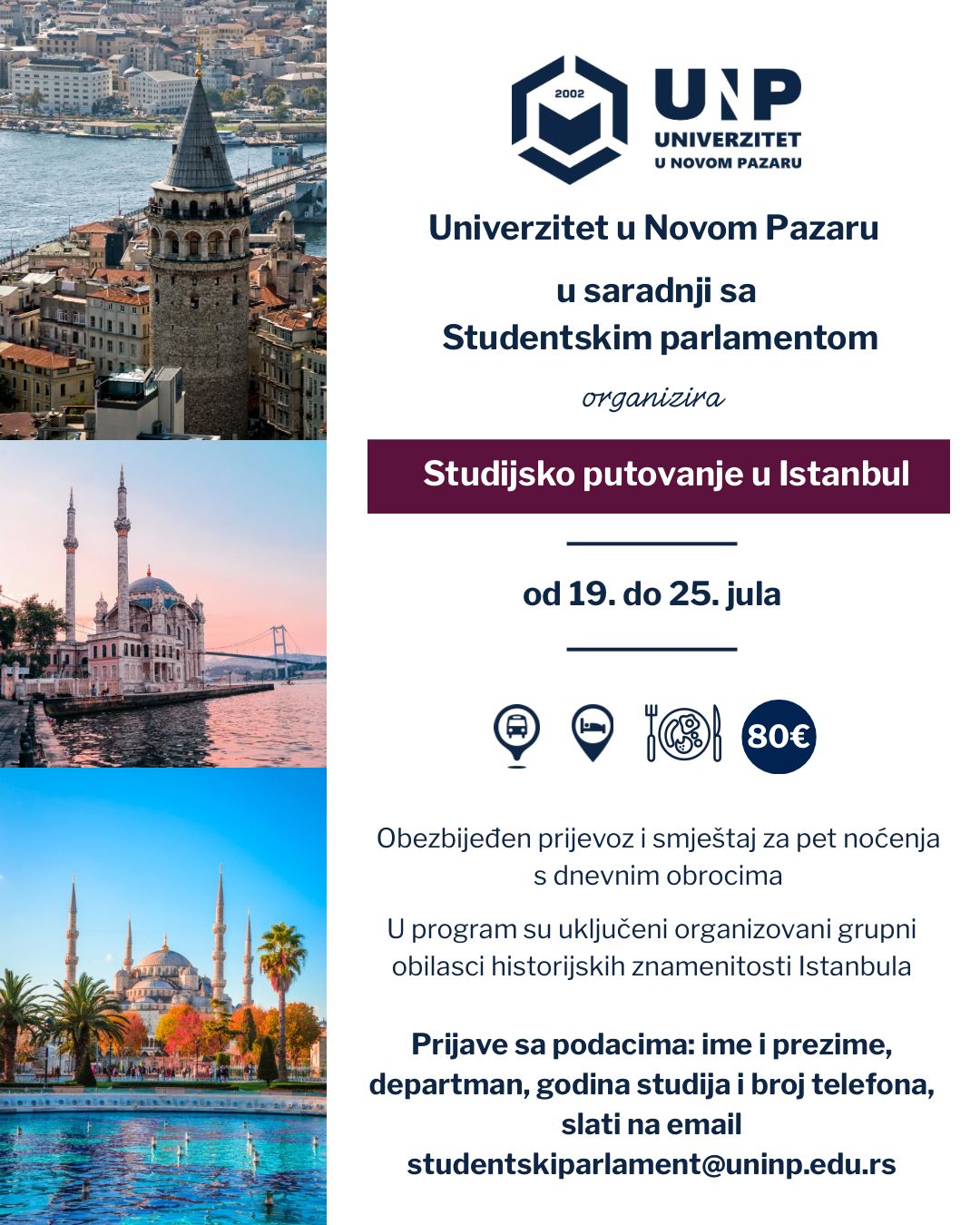 Studijski putovanje u Istanbul
