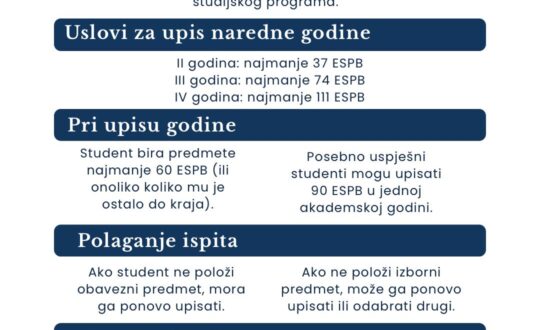 Odluka o uslovima i nacinu studiranja
