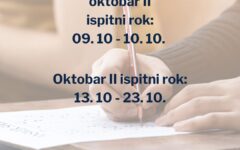 Prijava ispita - Oktobar II
