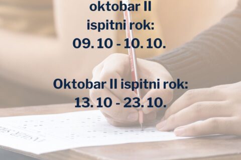 Prijava ispita - Oktobar II