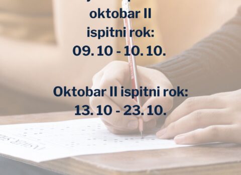 Prijava ispita - Oktobar II