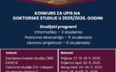 Konkurs - Doktorske studije