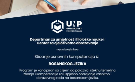 Kurs sticanje osnovnih kompetencija iz bosanskog jezika