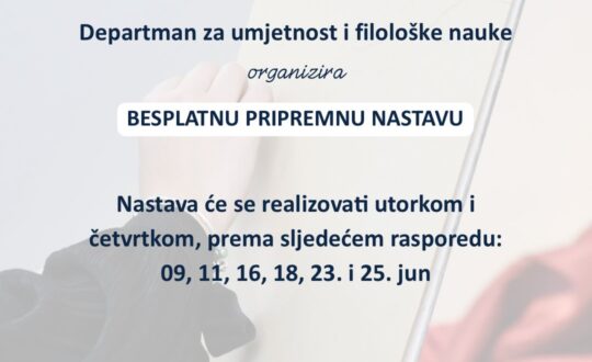 Pripremna nastava_Umjetnost i filoloske nauke