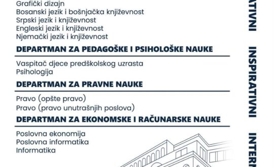 Septembarski upis 2026:2027
