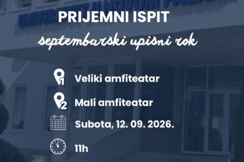 Prijemni ispit - Septembarski rok