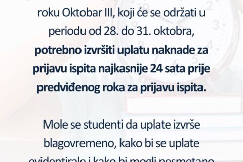 Obavještenje OKT 3