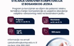 Program za sticanje osnovnih kompetencija iz bosanskog jezika