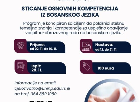 Program za sticanje osnovnih kompetencija iz bosanskog jezika