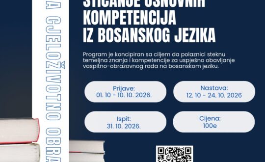 Program za sticanje osnovnih kompetencija iz bosanskog jezika